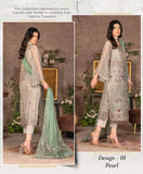 JJ EMBELLISH Luxury Chiffon Collection Vol-06 - Design 01 Pearl