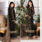 JJ EMBELLISH Luxury Chiyon Collection Vol-06 Design - 07 Black