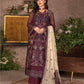 JJ EMBELLISH Luxury Chiffon Collection Vol-06 Design - 02 Burnt Henna