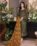 JJ EMBELLISH Luxury Chijon Collection Vol-06 Design - 04 Olive